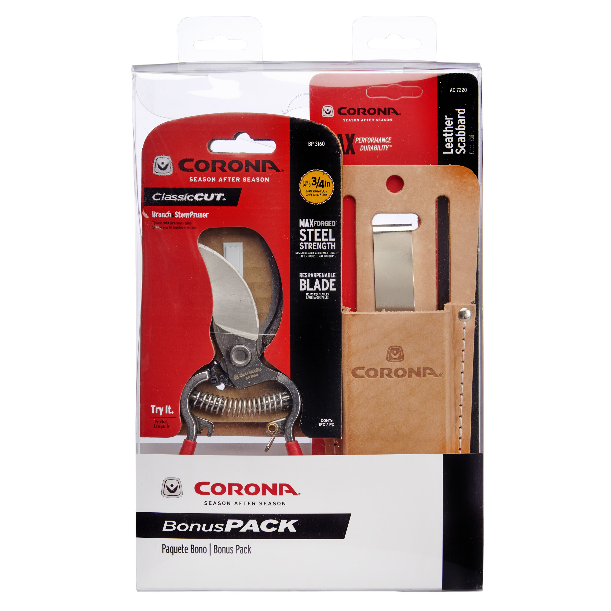 Corona SuperDuty Bypass Lopper — 37in. Hickory Handles, 3in. Cut Capacity, Model# WL 6377
